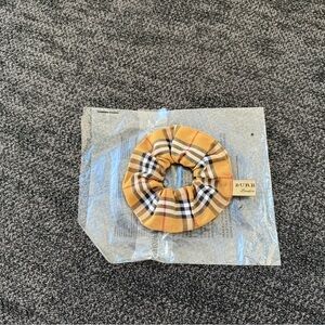 Handmade Hair Scrunchies Upcycled Burberry Fabric